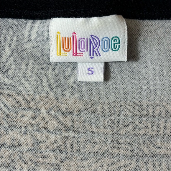 Lularoe A-Line Dress Comfortable Casual Half Sleeve Dress Black Brown Size Small - Picture 6 of 11